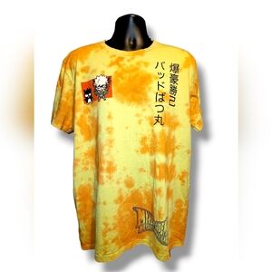 My Hero Academia X Hello Kitty Shirt Men's X-LARGE/XL Bakugo Orange Tie Dye